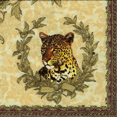 Servietten Gattopardo, cream- Rarität