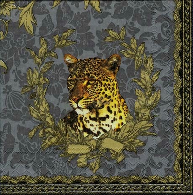 Servietten Gattopardo, grey- Rarität